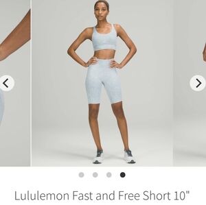 Lululemon Fast And Free Shorts Size 10